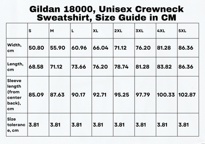 Size guide in centimeters for the Greece sweater, offering comprehensive measurements to ensure the ideal size in this stylish Santorini top.